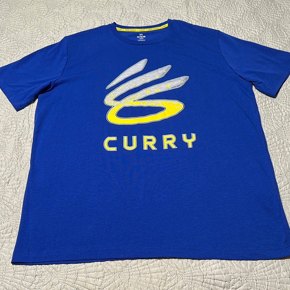 Under Armour Men'’s Steph Curry Blue Tee, NWOT’s, Size XL
